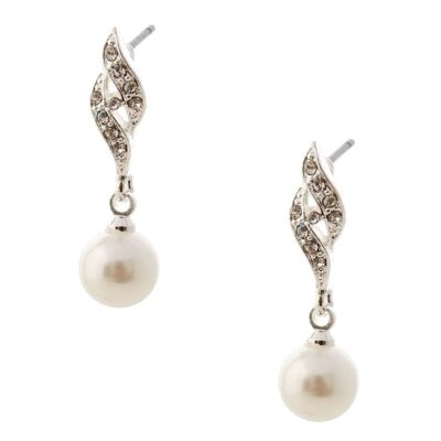 Torchlight Dangle Pearl Dangle Earrings
