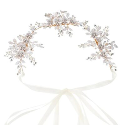 Exquisite Flower Vine Handmade Crystal Bridal Sash Belt