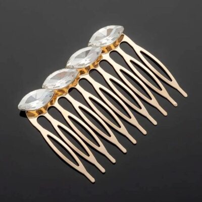 Skewed Marquise Bold Crystal Hair Deco Comb