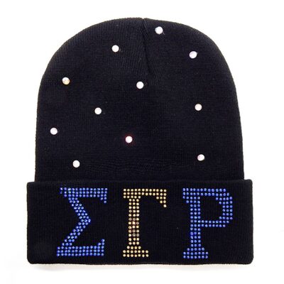 ETP Sigma Gamma Rho Sorority Beanie Rhinestone
