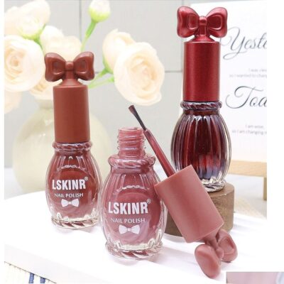 24pk Makeup Studio Nail Polish Gel Manicure Bow Lid Kit