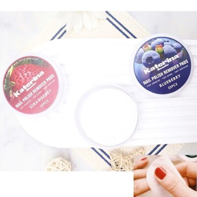 24pk Katerina Fruits Scene Nail Polish Remove Pad Gentle & Vibrant