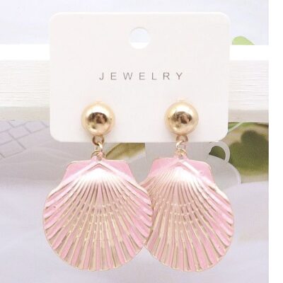 12pk exquisite clam shell dangle earrings elegant