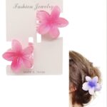 12pk Lei Plumeria Flower Hair Claw Elegant Headpiece