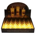 ATY1757-1 24pk Smokeless Clear Electric Battery Candle Set