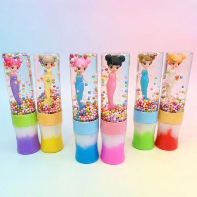6pk Mermaid Princess Balls Crystal Mud Slimes