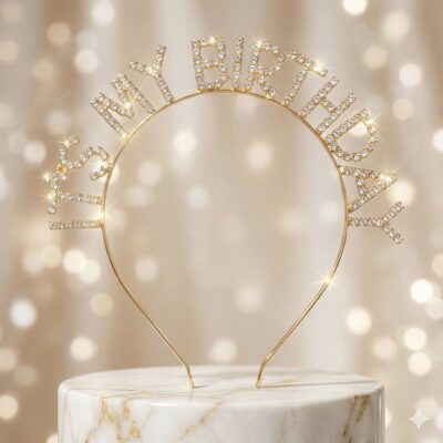 ITS MY BIRTHDAY Bling Rhinestone Headband