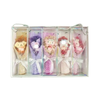 5pk Valentine Gift Animal Plush Bouquet