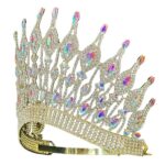 HT956 High Top Brilliant Marquise Queen Pageant Crown Tiara
