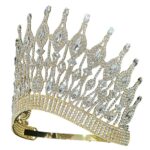 HT956GCR High Top Brilliant Marquise Queen Pageant Crown Tiara