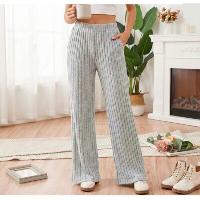 12pk Cozy Stretch Waist Fleece Warm Pant with Pocket