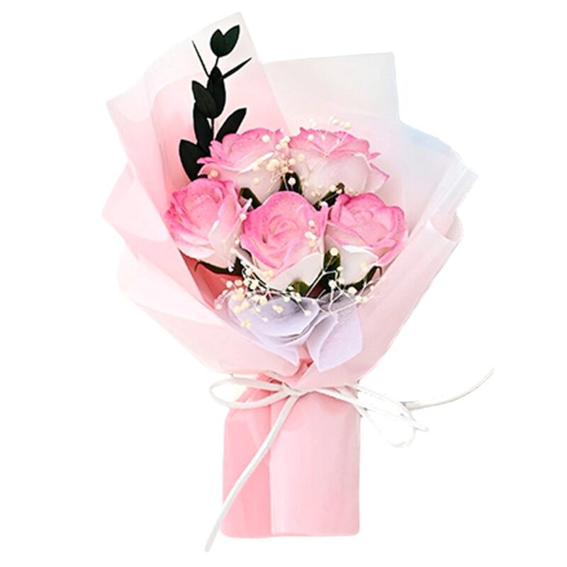 Mini Soap Flower Bouquet Valentine Mix Rose Flower