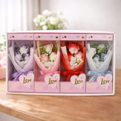 4pk Artificial Rose Bouquet – Valentine Mothers Day 10