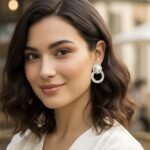 12pk Bold Ston Point Double Loop Earrings