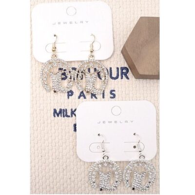 12pk Western Horseshoe Star Chunky Earrings