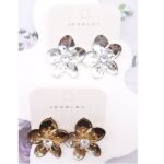 12pk HIgh Polished Casting Flower Stud Earrings