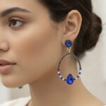12pk Dazzling Big Circle Dangle Earrings