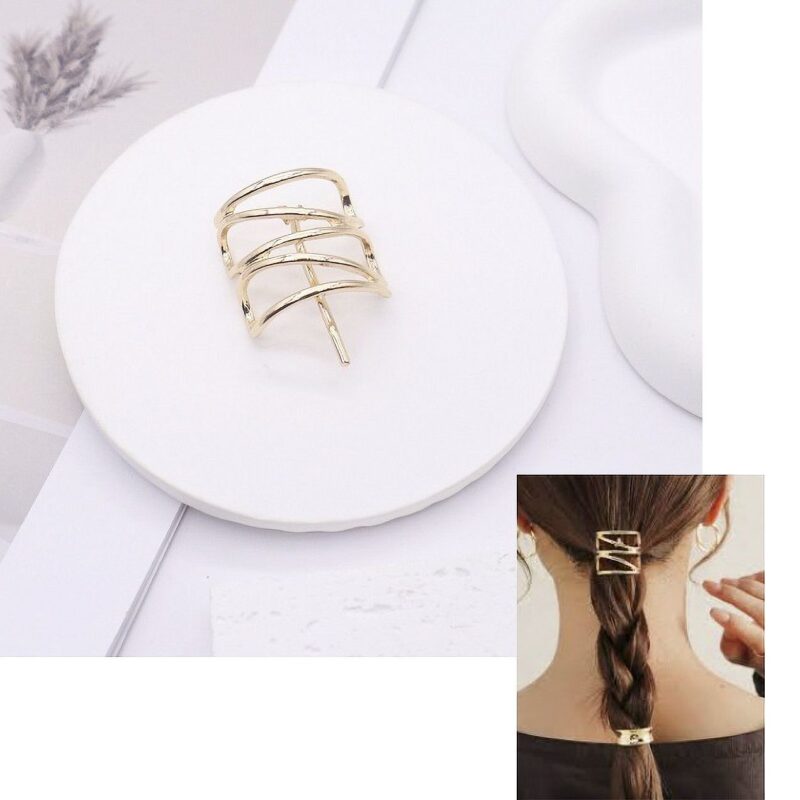 12pk Metalic Open Wire Hair Cuff
