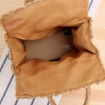 Handwoven Rattan Crossbody Bag with Top Handle