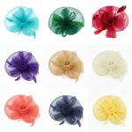 FF805 Mesh Flower Fascinator Kentucky Derby Teaparty Tulle Elegant Chic