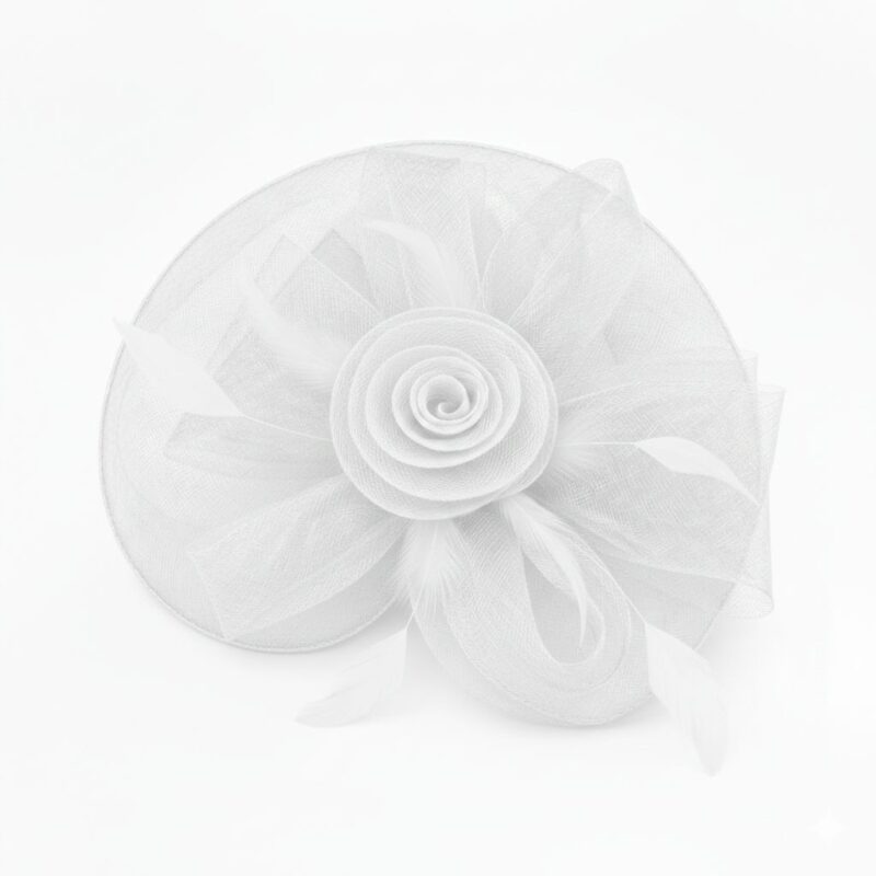 Mesh Flower Fascinator Kentucky Derby Teaparty Tulle Elegant Chic