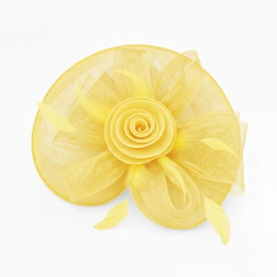 Mesh Flower Fascinator Kentucky Derby Teaparty Tulle Elegant Chic