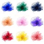FF912 Mesh Flower Fascinator Kentucky Derby Teaparty Tulle Elegant Chic