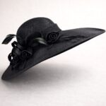 FF923BK Mesh Flower Bow Kentucky Derby Teaparty Tulle Oversized Hat