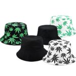 12pk Reversible Leaf Print Bucket Hat Assorted Colors