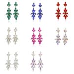 Marquise Teardrop Crystal Casting Dangle Earrings