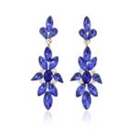 Marquise Teardrop Crystal Casting Dangle Earrings