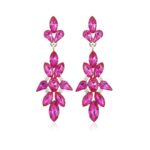 Marquise Teardrop Crystal Casting Dangle Earrings