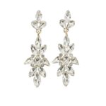 Marquise Teardrop Crystal Casting Dangle Earrings