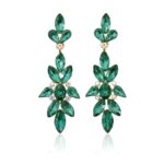Marquise Teardrop Crystal Casting Dangle Earrings