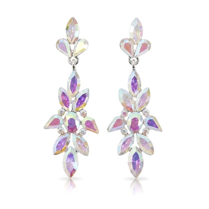 Marquise Teardrop Crystal Casting Dangle Earrings