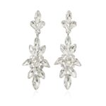 Marquise Teardrop Crystal Casting Dangle Earrings