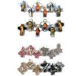 12pk Wooden Guadalupe Mary Jesus Cross Rosary
