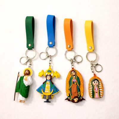 12pk Jesus Mary Maria Cartoon Key Ring Key Chain
