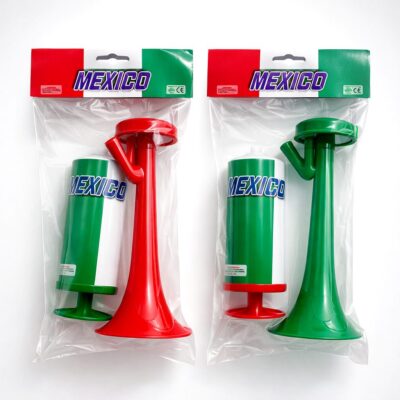 6PK Mexico Color Cheering Horn Party Noise Maker Event Horn
