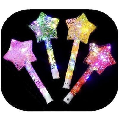 12PK LED Star Shape Glow Wand Light Stick Party Festival