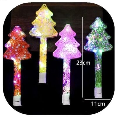 12PK LED Tree Shape Glow Wand Light Stick Party Festival