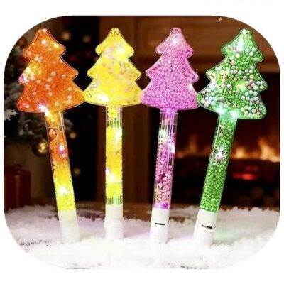 12PK LED Tree Shape Glow Wand Light Stick Party Festival