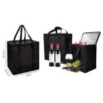 Insulated Cooler Tote Bag for Groceries Wine Travel