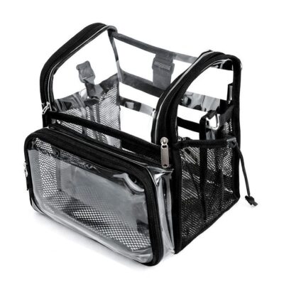 Clear Mesh Travel Organizer Bag Multi Cosmetic Storage