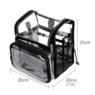 Clear Mesh Travel Organizer Bag Multi Cosmetic Storage