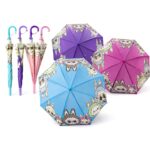 YS-503 4pk Funny Character Kids Automatic Umbrella
