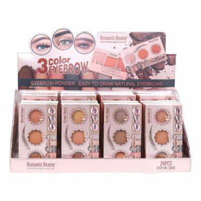 24pk 3 Color Eye Brow Powder