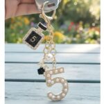 AKY1252 12pk Number Five Fashion Keychain Perfume Charm Gift Accessory