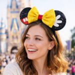 ChatGPT Image 2026년 3월 4일 오후 03_07_43 Yellow Mouse Ear Sequin Bow Mouse Ears Theme Park Headband Minnie
