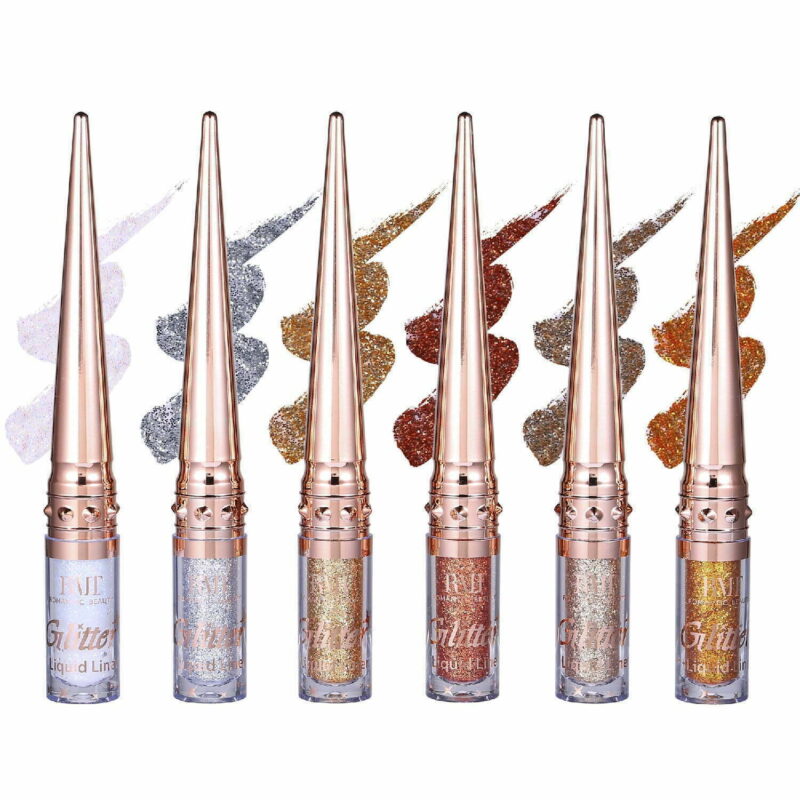 24pk Glitter Metallic Liner Gold Silver Theme